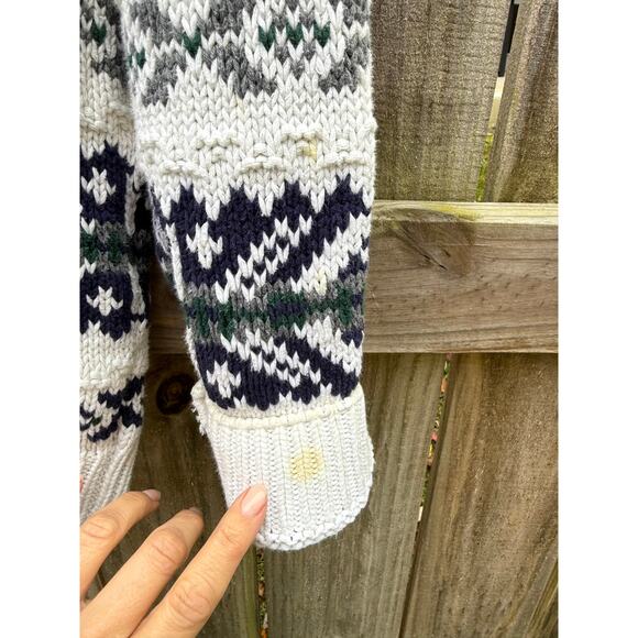 Vintage 90s GAP Fair Isle Boyfriend Sweater - Picture 2 of 9